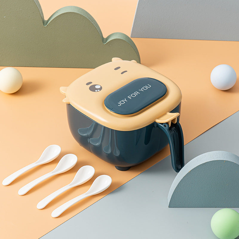New Cartoon Four-In-One Seasoning Box Large-Capacity Kitchen Compartment Seasoning Box Chicken Salt Seasoning Set Box