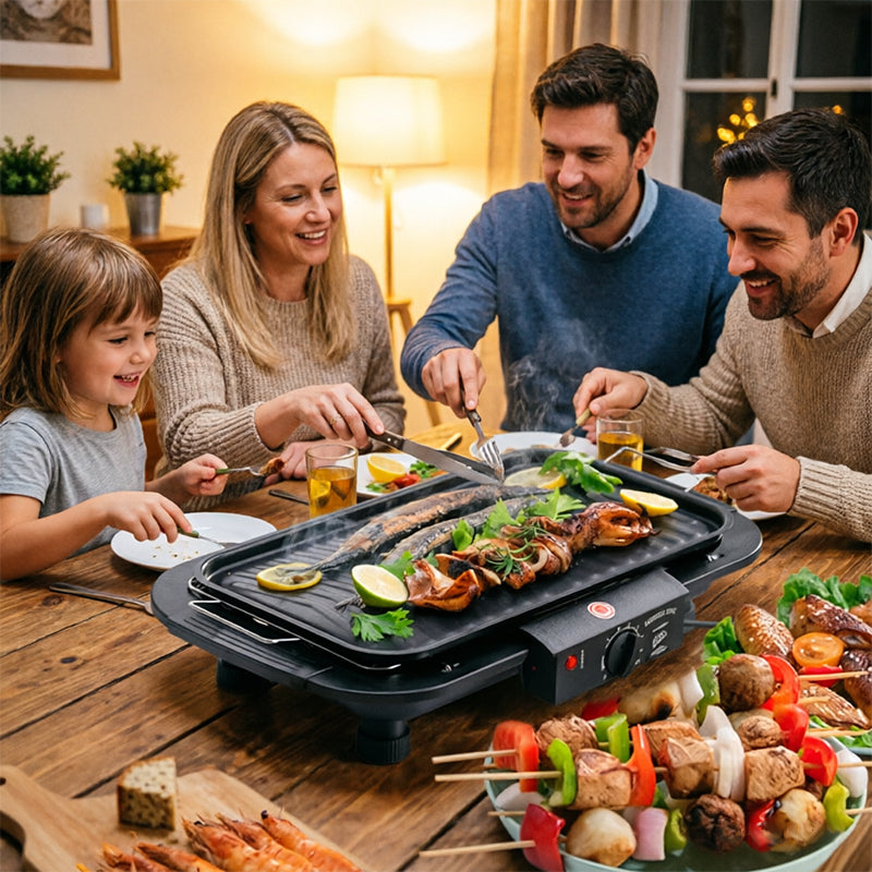 Tragbarer Elektrogrill – für Tisch und Camping