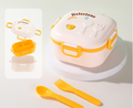 Cartoon cute microwaveable double layer portable lunch box with lid