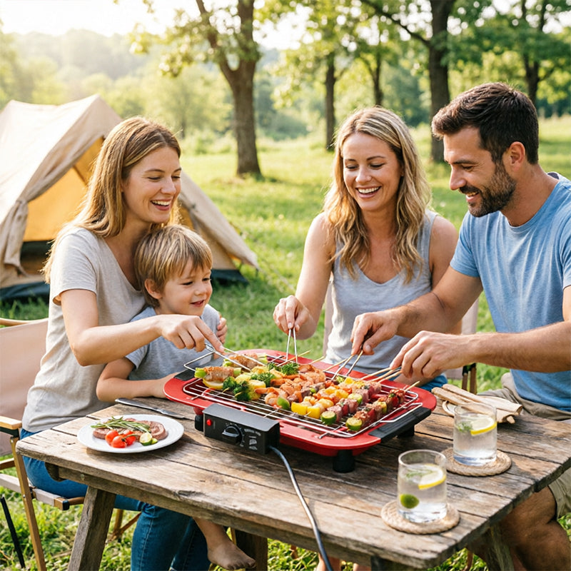 Tragbarer Elektrogrill – für Tisch und Camping