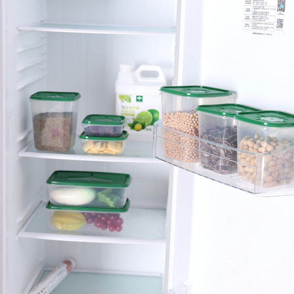 17Pcs/set Keep Fresh Food Storage Box Refrigerator Food Container Sealed Crisper Grain Dried Storage Jar Tank Kitchen Organizer