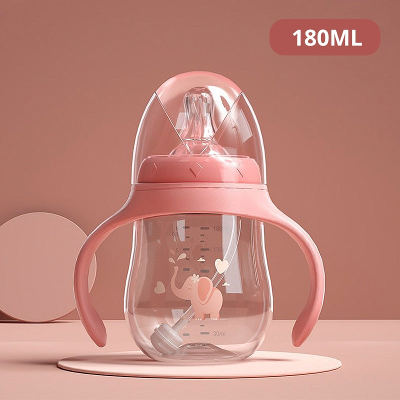 Baby-Trinkflasche 180ml BPA-frei – Weithalsflasche für Milch & Wasser