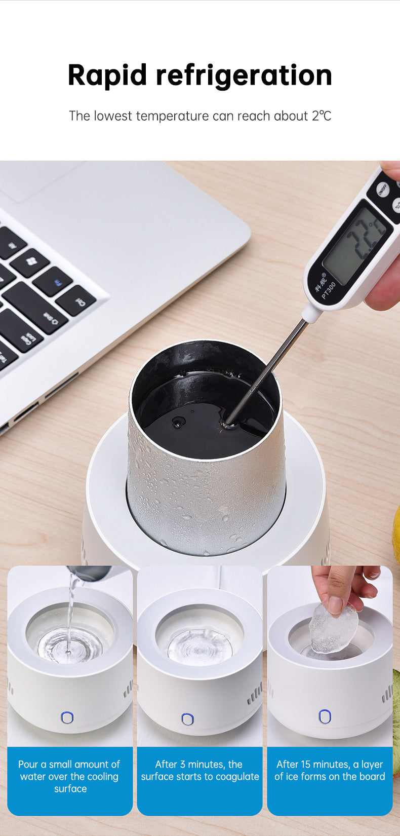 Elektrischer Getränkekühler – kompakt per USB-C