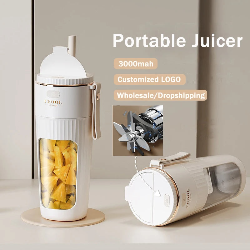 Kabelloser Mini-Mixer 340 ml – Smoothies unterwegs