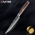XITUO Sharp Steak Knife Set 7CR17 Stainless Steel Serrated Meat Slicing Knife Multipurpose Restaurant Cutlery Chef Knives 1-6Pcs